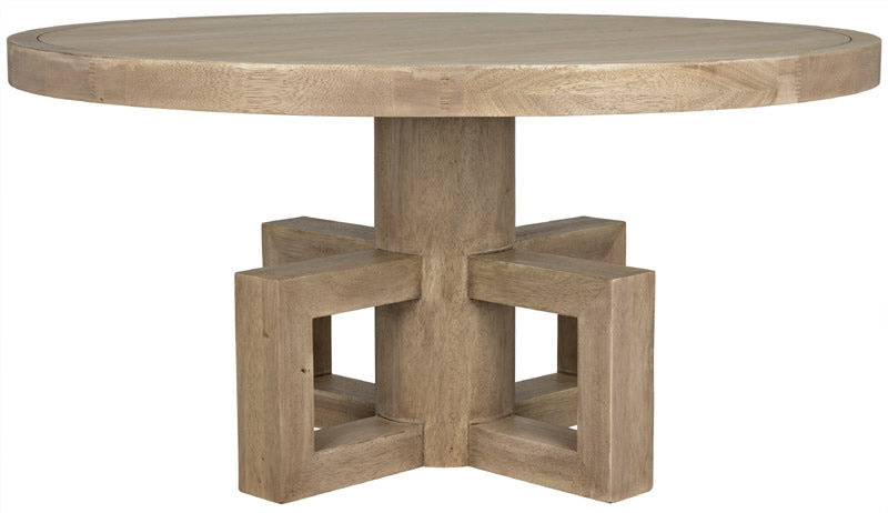 NOIR Furniture - Lima Dining Table, Washed Walnut - GTAB531WAW-60 - GreatFurnitureDeal