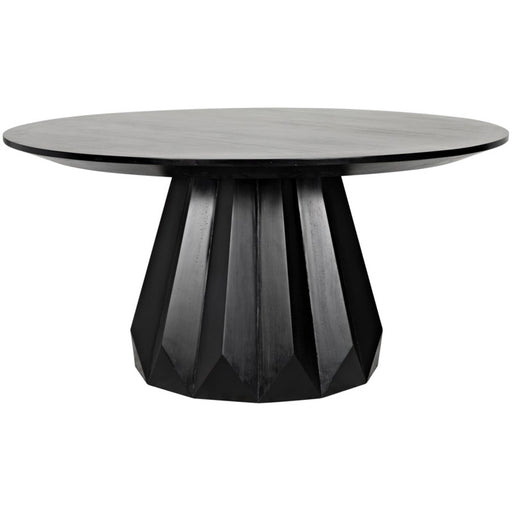 NOIR Furniture - Brosche Dining Table, Hand Rubbed Black - GTAB550HB - GreatFurnitureDeal
