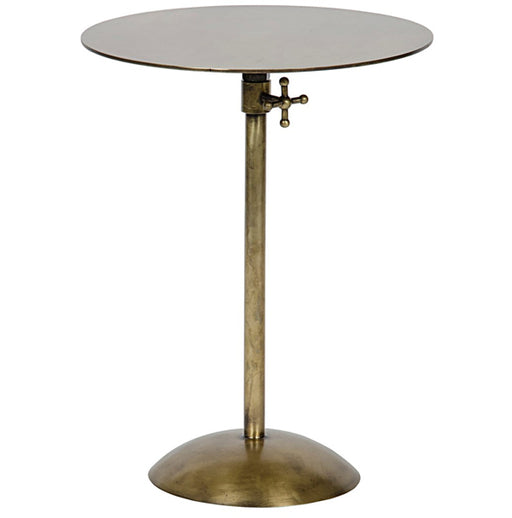 NOIR Furniture - Felix Side Table, Antique Brass Finish - GTAB654MB - GreatFurnitureDeal
