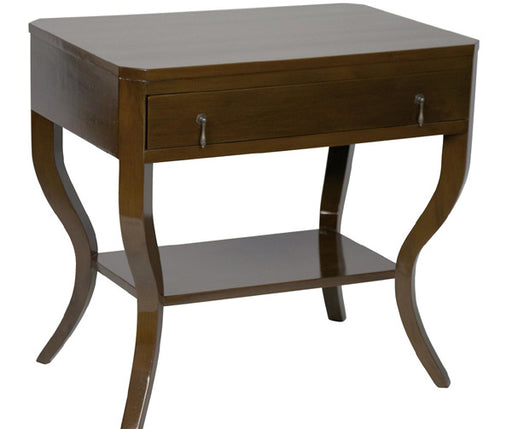 NOIR Furniture - Weldon Side Table, Distressed Brown - GTAB665D - GreatFurnitureDeal