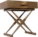NOIR Furniture - QS Zanta Side Table, Saddle Brown - GTAB671SB - GreatFurnitureDeal