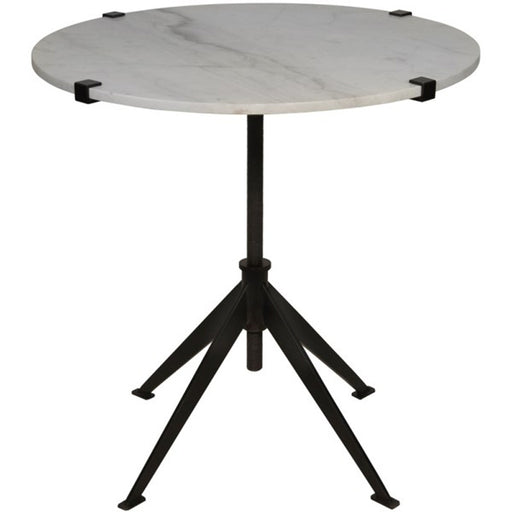 NOIR Furniture - Edith Adjustable Side Table, Black Metal, Large - GTAB679MTB-L - GreatFurnitureDeal