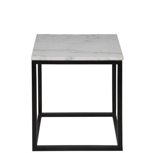 NOIR Furniture - Manning Side Table, Black Metal, Small - GTAB680MTB-S - GreatFurnitureDeal