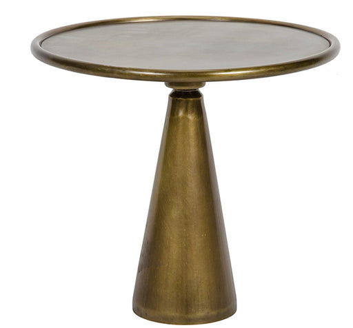 NOIR Furniture - QS Hiro Short Side Table, Antique Brass Finish - GTAB695MB - GreatFurnitureDeal