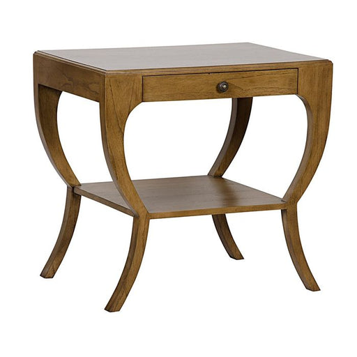 NOIR Furniture - Maude Side Table, Saddle Brown - GTAB711SB - GreatFurnitureDeal