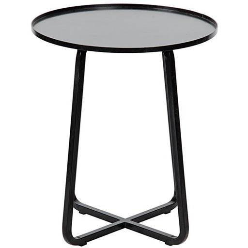 NOIR Furniture - Kimana Side Table, Black Metal - GTAB731MTB - GreatFurnitureDeal