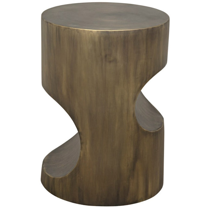 NOIR Furniture - Margo Side Table in Metal w/Aged Brass Finish - GTAB733AB