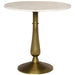 NOIR Furniture - Alida Side Table with White Stone, Brass Finish - GTAB778MB - GreatFurnitureDeal