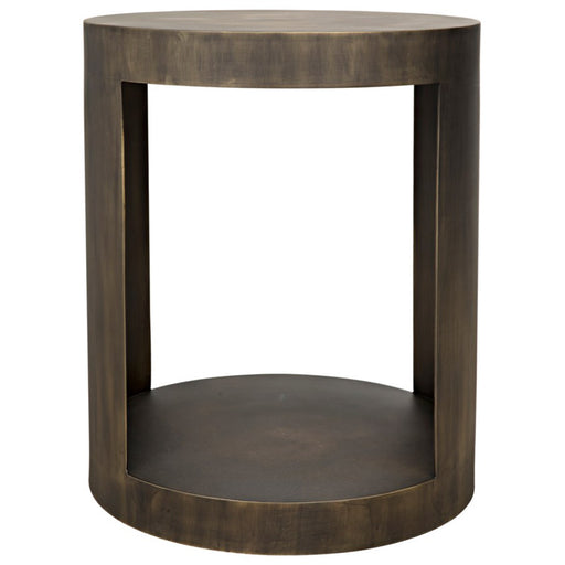 NOIR Furniture - Chrysler Side Table, Aged Brass - GTAB814AB - GreatFurnitureDeal