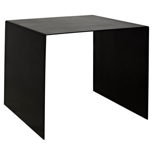 NOIR Furniture - Yves Side Table, Black Metal, Large - GTAB815MTB-L - GreatFurnitureDeal