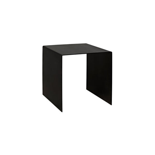 NOIR Furniture - Yves Side Table, Black Metal, Small - GTAB815MTB-S - GreatFurnitureDeal