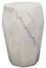 NOIR Furniture - Monolith Side Table, White Stone - GTAB819 - GreatFurnitureDeal