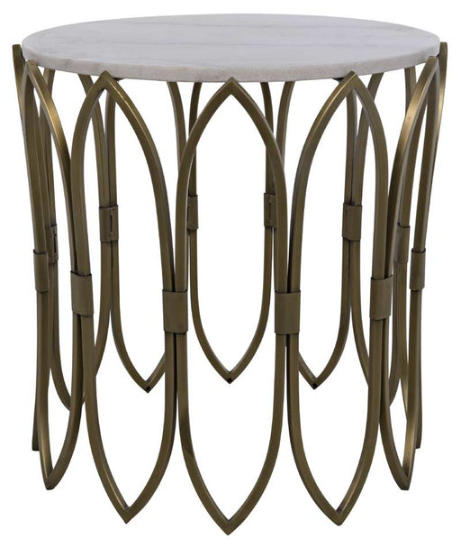 NOIR Furniture - Nola Side Table, Antique Brass - GTAB846MB - GreatFurnitureDeal