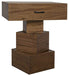 NOIR Furniture - Grobius Side Table, Dark Walnut - GTAB854DW - GreatFurnitureDeal