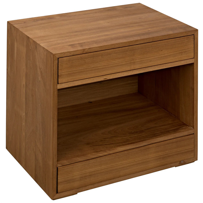 NOIR Furniture - SL05 Side Table Gold Teak - GTAB858GT - GreatFurnitureDeal