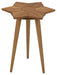 NOIR Furniture - Petal Side Table Gold Teak - GTAB864GT