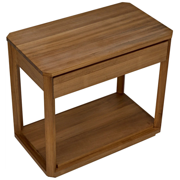 NOIR Furniture - SL11 Side Table Gold Teak - GTAB866GT - GreatFurnitureDeal