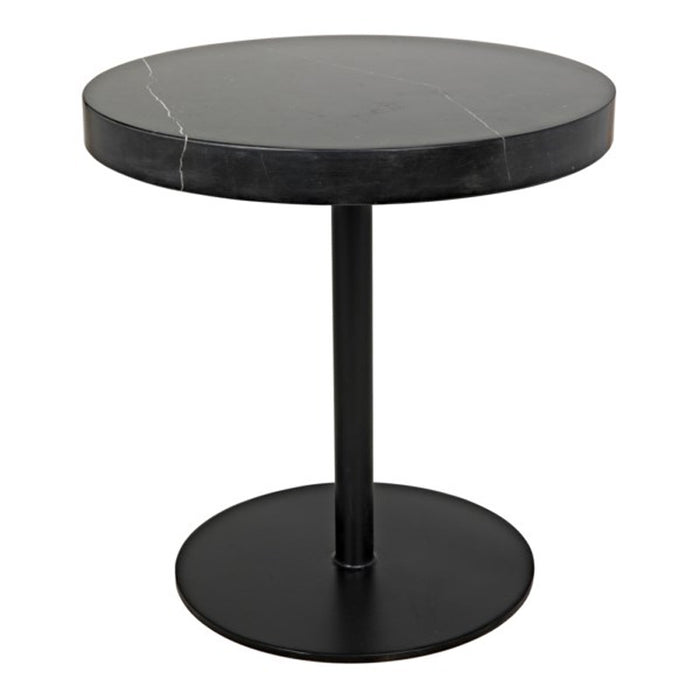 NOIR Furniture - Ford Stone Top Side Table, Low - GTAB878MTB-S - GreatFurnitureDeal