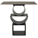NOIR Furniture - Shape Side Table, Black Metal - GTAB908MTB - GreatFurnitureDeal