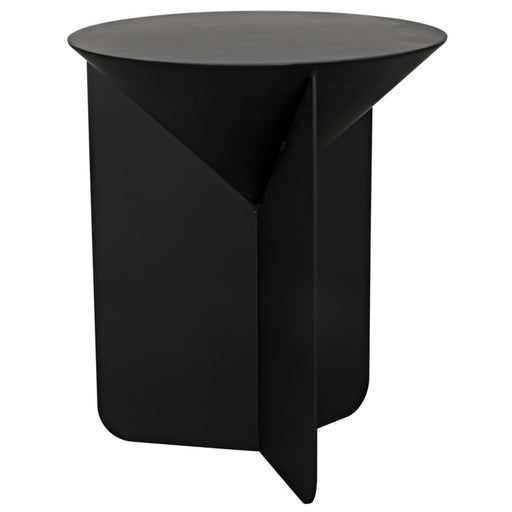 NOIR Furniture - Lora Side Table, Black Metal - GTAB909MTB - GreatFurnitureDeal