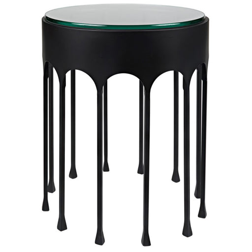 NOIR Furniture - Achille Side Table, Black Metal - GTAB910MTB - GreatFurnitureDeal