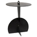 NOIR Furniture - Mobilis Side Table, Black Metal - GTAB922MTB - GreatFurnitureDeal