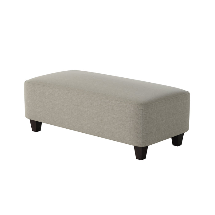 Southern Home Furnishings - Paperchase Berber 49"Cocktail Ottoman in Multi - 100-C Invitation Mist