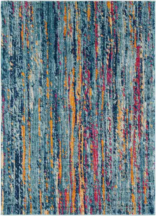 Surya Rugs - Harput Blue, Orange Area Rug - HAP1016 - 2'7" x 7'3" - GreatFurnitureDeal