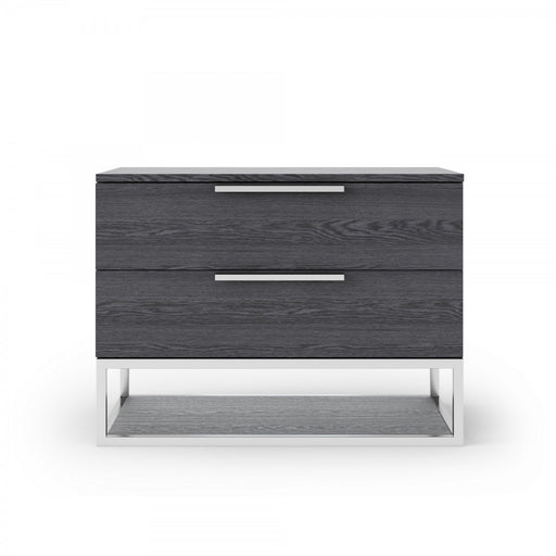 VIG Furniture - Modrest Heloise Contemporary Grey Elm Nightstand - VGBBMB1502-GRY-NS - GreatFurnitureDeal