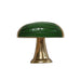 Worlds Away - Hive Scored Oval Knob With Brass Detail In Green - HIVE HGR