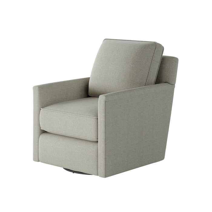 Southern Home Furnishings - Invitation Mist Swivel Glider Chair in Light Grey - 21-02G-C Invitation Mist - GreatFurnitureDeal