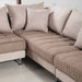 American Eagle Furniture - AE-L382 Light Brown Microfiber Sectional - Left Sitting - AE-L382L - GreatFurnitureDeal