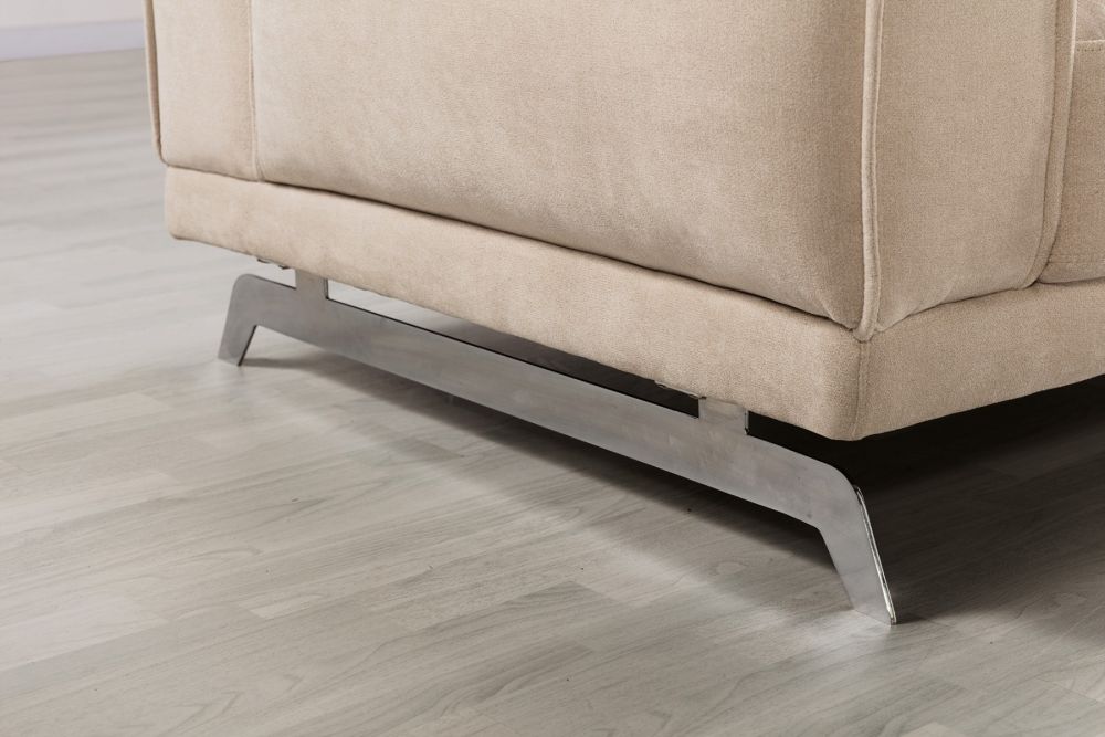American Eagle Furniture - AE-L551L Cream Linen Left Sitting Sectional Sofa Set - AE-L551L
