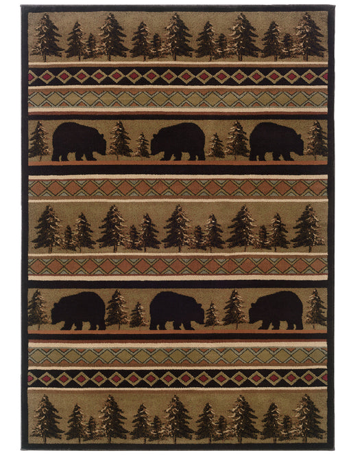 Oriental Weavers - Hudson Black/ Beige Area Rug - 1066A - GreatFurnitureDeal