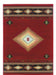 Oriental Weavers - Hudson Red/ Green Area Rug - 087K1 - GreatFurnitureDeal