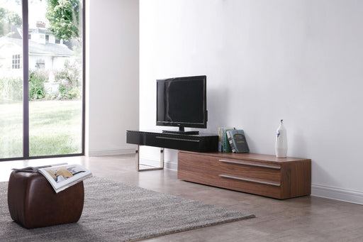 J&M Furniture - CE Hudson TV Base in Walnut & Black - 17475-WB - GreatFurnitureDeal