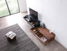 J&M Furniture - CE Hudson TV Base in Walnut & Black - 17475-WB - GreatFurnitureDeal