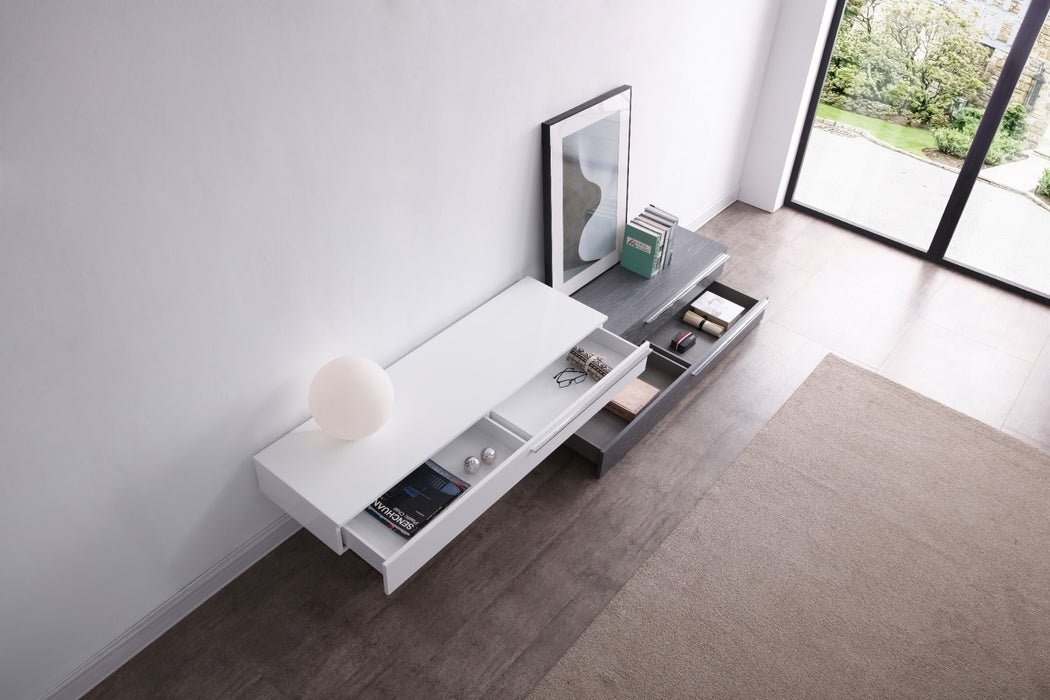 J&M Furniture - CE Hudson TV Base in Grey & White - 17475-GW