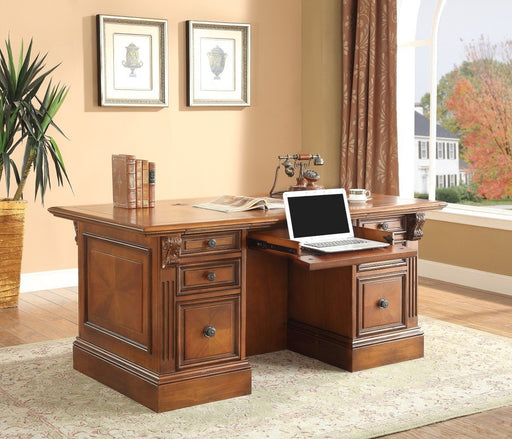 Parker House - Huntington Double Pedestal Executive Desk - PAH-HUN-480-3 - GreatFurnitureDeal