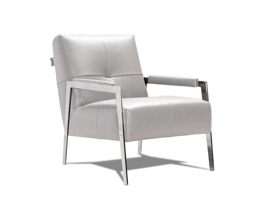 J&M Furniture - I765 Arm Chair in Light Grey - 17445