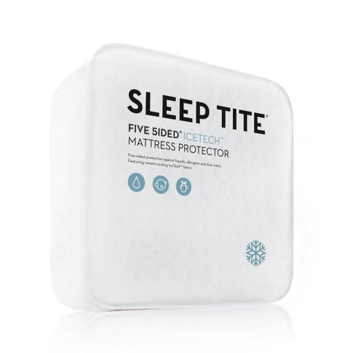 Malouf - Five Sided IceTech Twin Mattress Protector - SLICTT5P - GreatFurnitureDeal