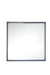 James Martin Furniture - Milan 35.4" Square Cube Mirror, Modern Grey Glossy - 803-M35.4-MGG - GreatFurnitureDeal