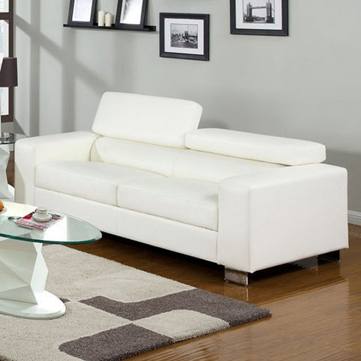Furniture of America - Makri White 2 Piece Sofa Set - CM6336WH-SF-LV - GreatFurnitureDeal