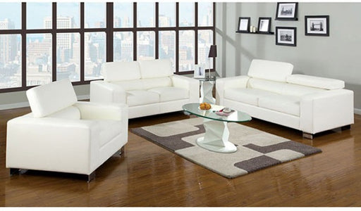Furniture of America - Makri White 2 Piece Sofa Set - CM6336WH-SF-LV