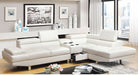 Furniture of America - Kemina White Sectional Sofa - CM6833WH - GreatFurnitureDeal