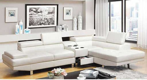 Furniture of America - Kemina White Sectional Sofa - CM6833WH