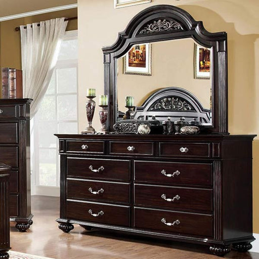 Furniture of America - Syracuse 6 Piece Queen Bedroom Set in Dark Walnut - CM7129-Q-6SET - GreatFurnitureDeal