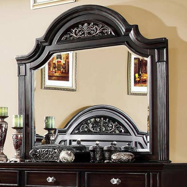 Furniture of America - Syracuse 7 Piece California King Bedroom Set in Dark Walnut - CM7129-CK-7SET - GreatFurnitureDeal
