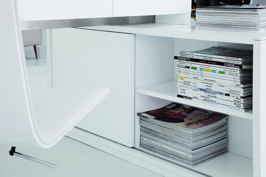 Vig Furniture - Soul - Modern 	Office Desk with Attached Cabinet - VGWCNS005 - GreatFurnitureDeal