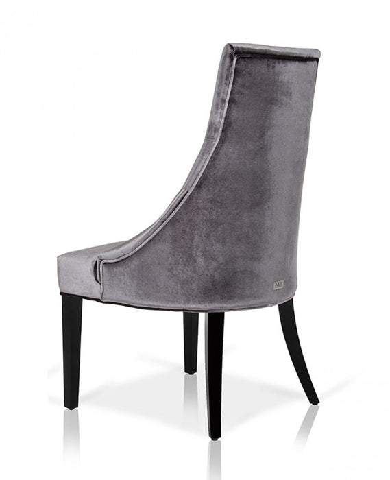 VIG Furniture - AA031 Armani Xavira Velour Dining Chair (Set of 2) - VGUNAA031-GRY - GreatFurnitureDeal